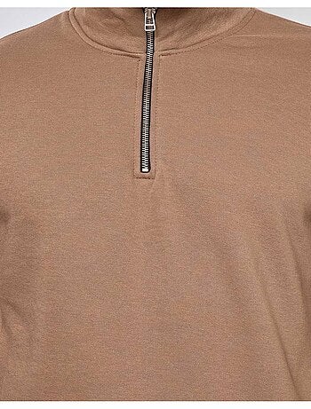 Maglione con collo a zip Kebello