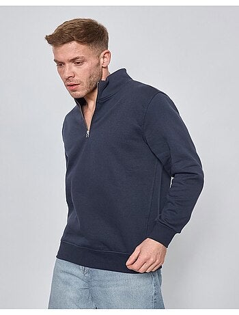 Maglione con collo a zip Kebello