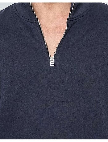 Maglione con collo a zip Kebello