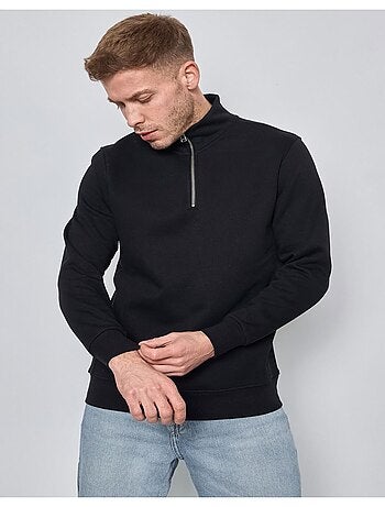 Maglione con collo a zip Kebello