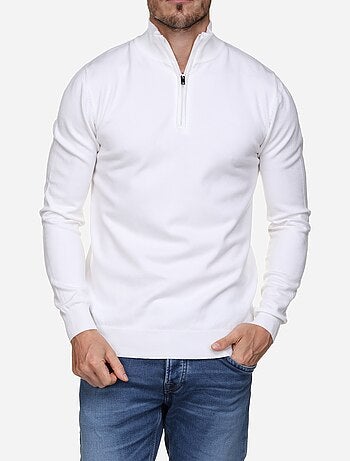 Maglione con collo alto e cerniera - Kenzarro