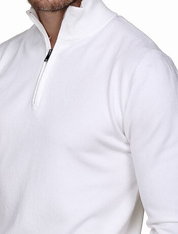 Maglione con collo alto e cerniera - Kenzarro