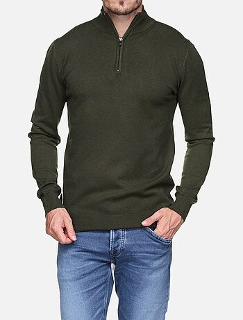 Maglione con collo alto e cerniera - Kenzarro