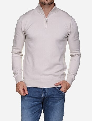 Maglione con collo alto e cerniera - Kenzarro