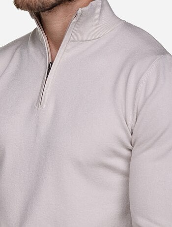 Maglione con collo alto e cerniera - Kenzarro