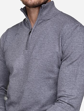 Maglione con collo alto e cerniera - Kenzarro