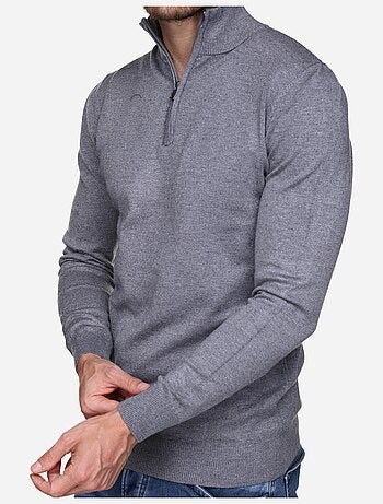Maglione con collo alto e cerniera - Kenzarro