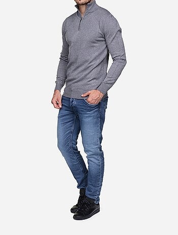 Maglione con collo alto e cerniera - Kenzarro