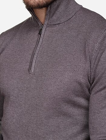 Maglione con collo alto e cerniera - Kenzarro
