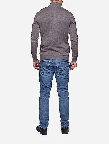 Maglione con collo alto e cerniera - Kenzarro