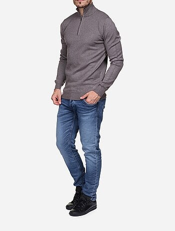 Maglione con collo alto e cerniera - Kenzarro