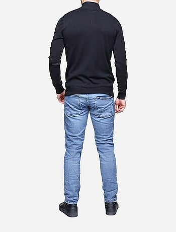 Maglione con collo alto e cerniera - kenzarro