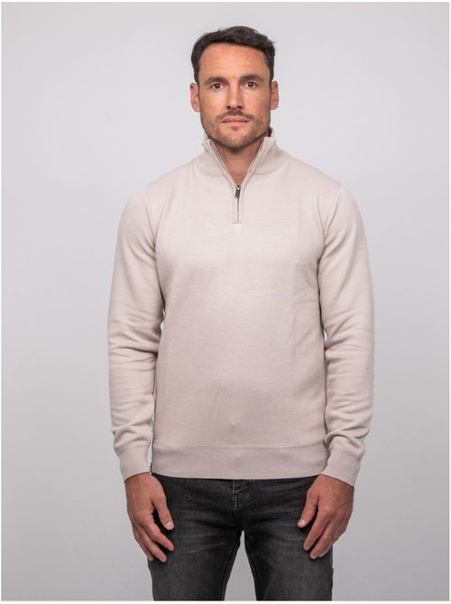 Maglione con collo alto e zip larko - Kiabi Maglione con collo alto e zip larko - Kiabi