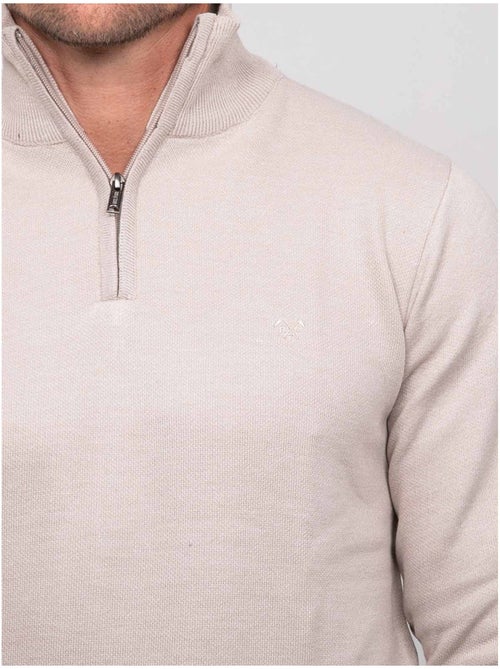 Maglione con collo alto e zip larko - Kiabi Maglione con collo alto e zip larko - Kiabi