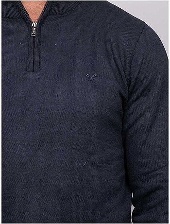 Maglione con collo alto e zip larko