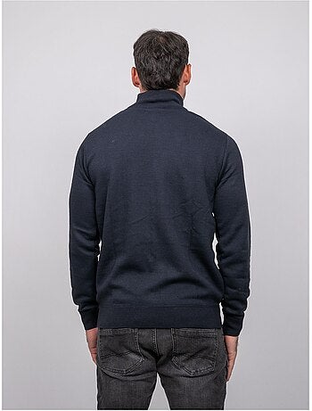 Maglione con collo alto e zip larko