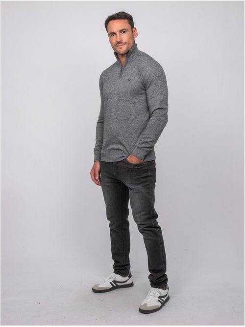 Maglione con collo alto e zip larko - Kiabi Maglione con collo alto e zip larko - Kiabi