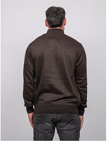 Maglione con collo alto e zip larko