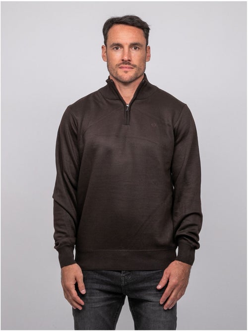 Maglione con collo alto e zip larko - Kiabi Maglione con collo alto e zip larko - Kiabi