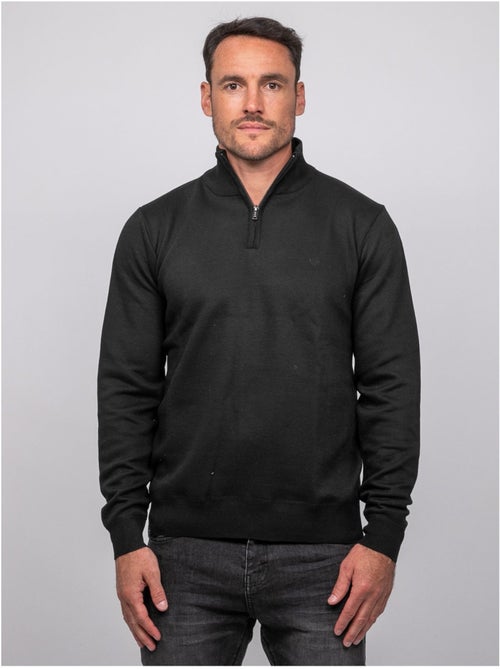 Maglione con collo alto e zip larko - Kiabi Maglione con collo alto e zip larko - Kiabi