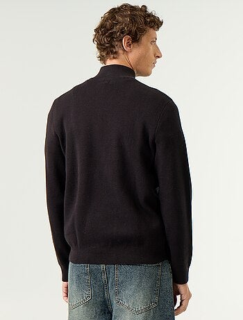 Maglione con collo alto e zip