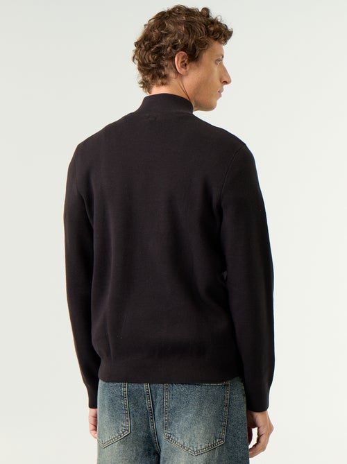 Maglione con collo alto e zip - Kiabi
