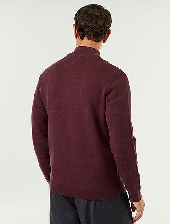 Maglione con collo alto e zip