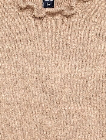 Maglione con collo alto ondulato