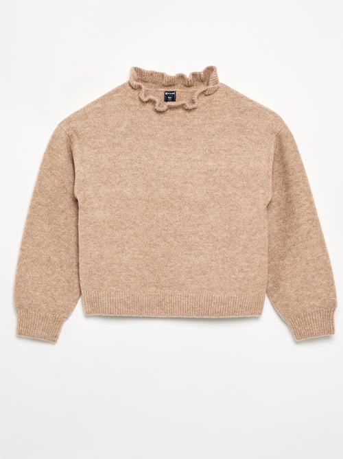 Maglione con collo alto ondulato - Kiabi