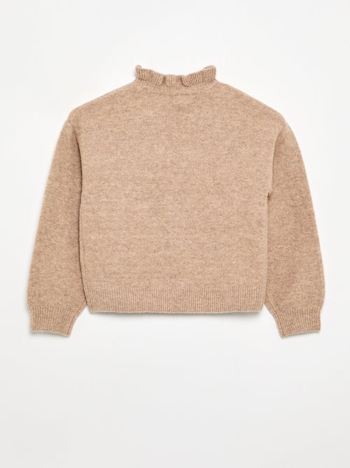Maglione con collo alto ondulato - Kiabi