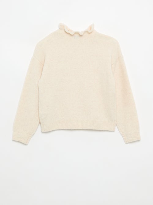 Maglione con collo alto ondulato - Kiabi