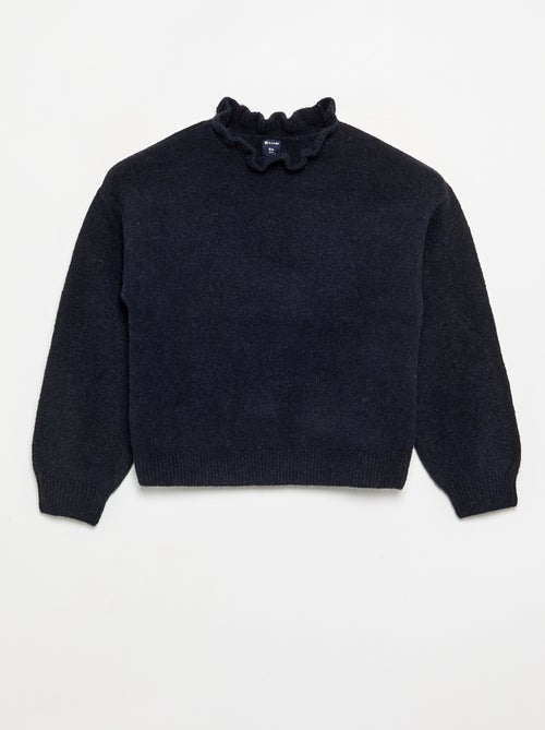 Maglione con collo alto ondulato - Kiabi