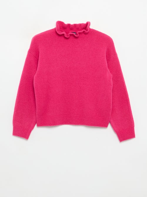 Maglione con collo alto ondulato - Kiabi