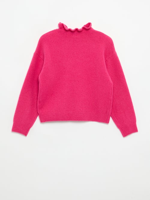 Maglione con collo alto ondulato - Kiabi