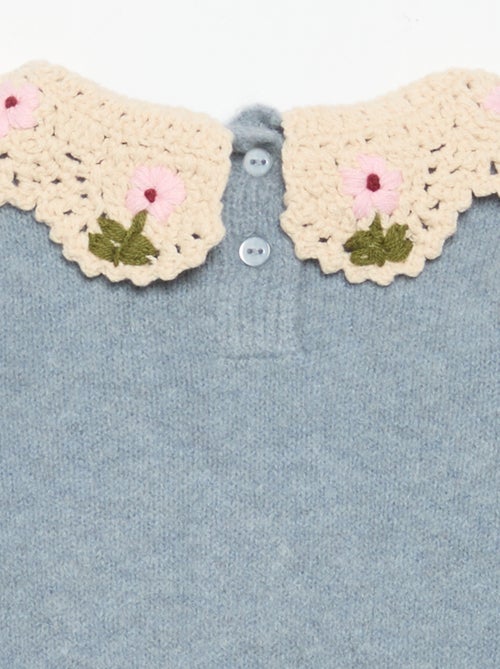 Maglione con collo fantasia - Kiabi
