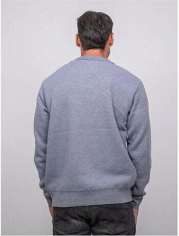Maglione con collo polo e zip larmoti