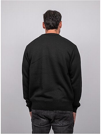 Maglione con collo polo e zip larmoti