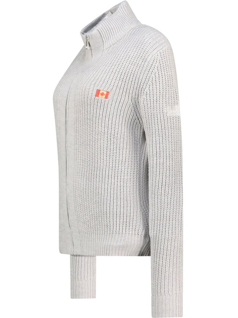 Maglione con collo zip flexibleak – canadian peak Grigio chiaro - Kiabi