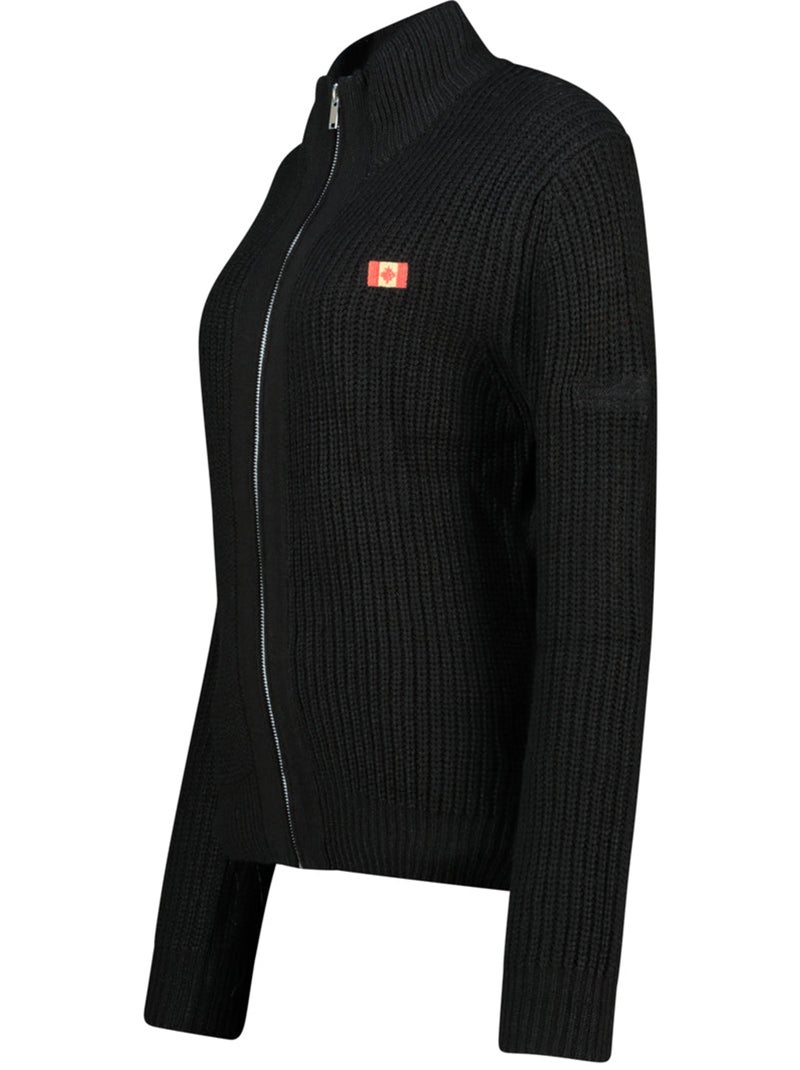 Maglione con collo zip flexibleak – canadian peak Nero - Kiabi