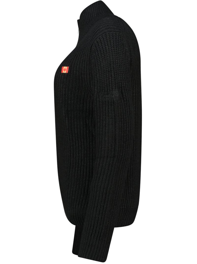 Maglione con collo zip flexibleak – canadian peak Nero - Kiabi