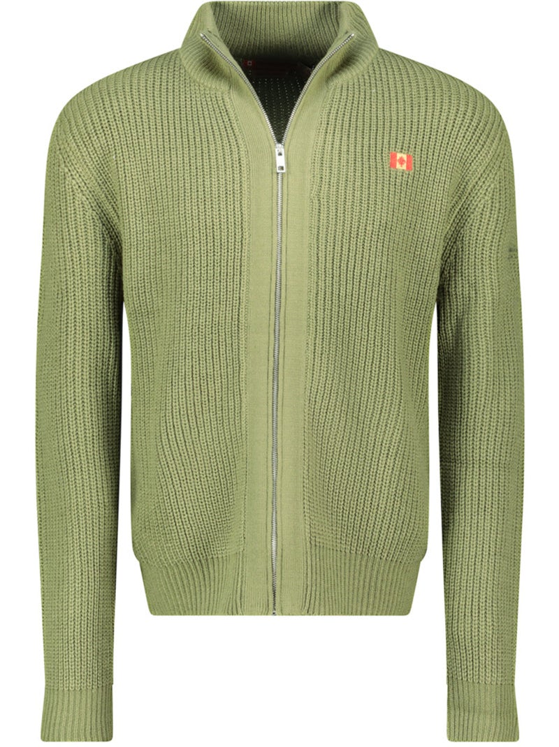 Maglione con collo zip flexibleak – canadian peak Verde oliva - Kiabi