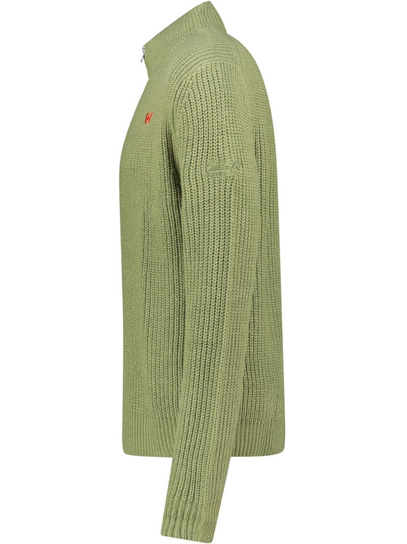 Maglione con collo zip flexibleak – canadian peak Verde oliva - Kiabi
