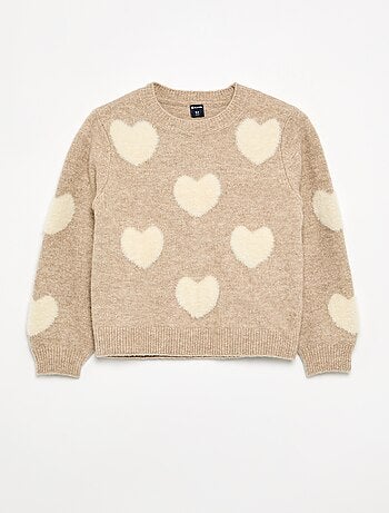 Maglione con decorazioni all over