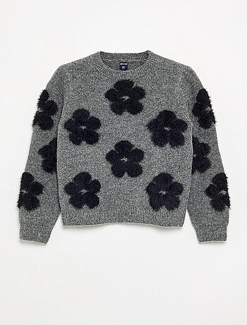 Maglione con decorazioni all over