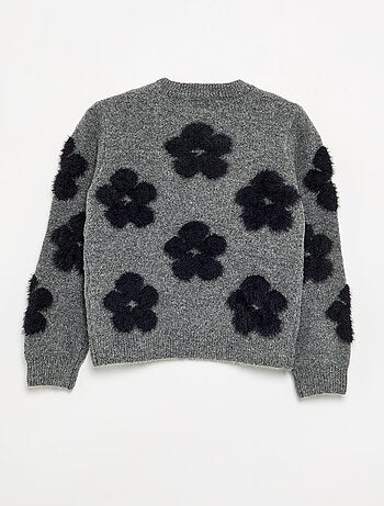 Maglione con decorazioni all over