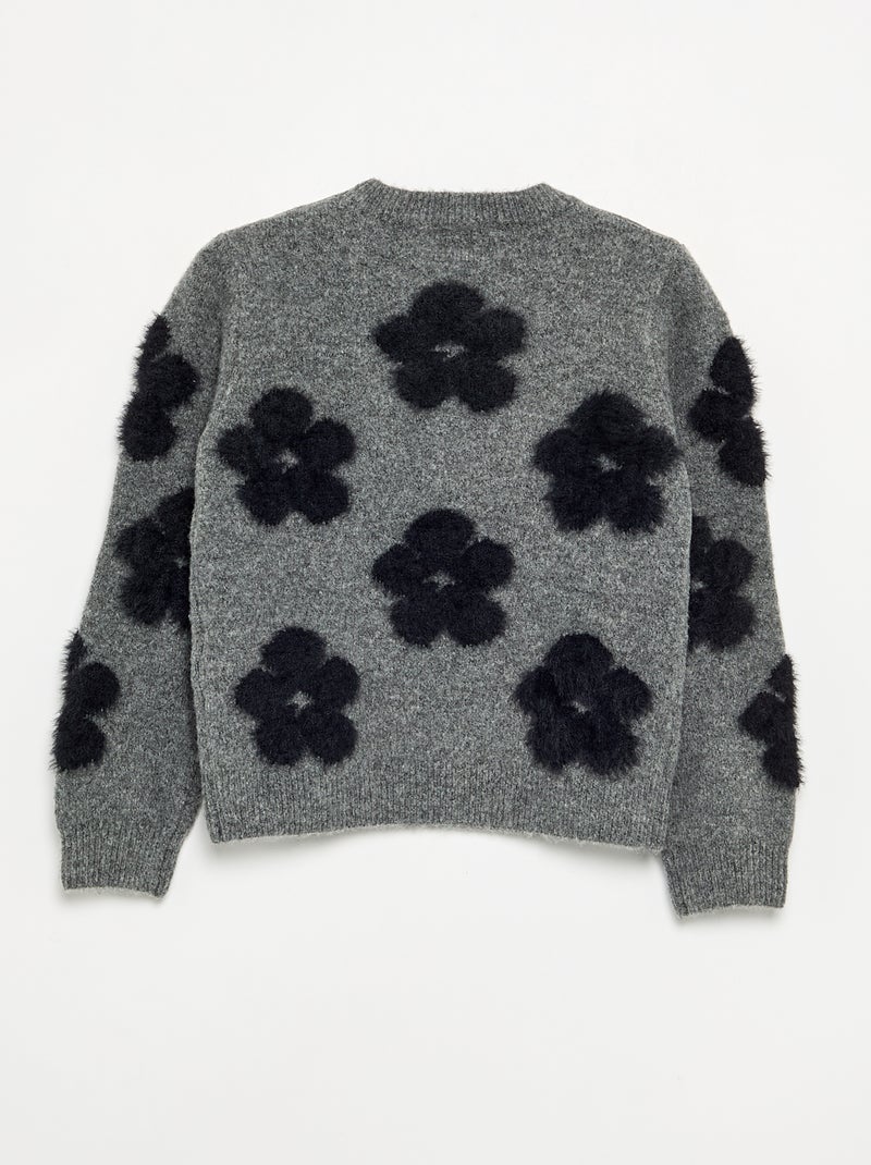 Maglione con decorazioni all over Grigio - Kiabi