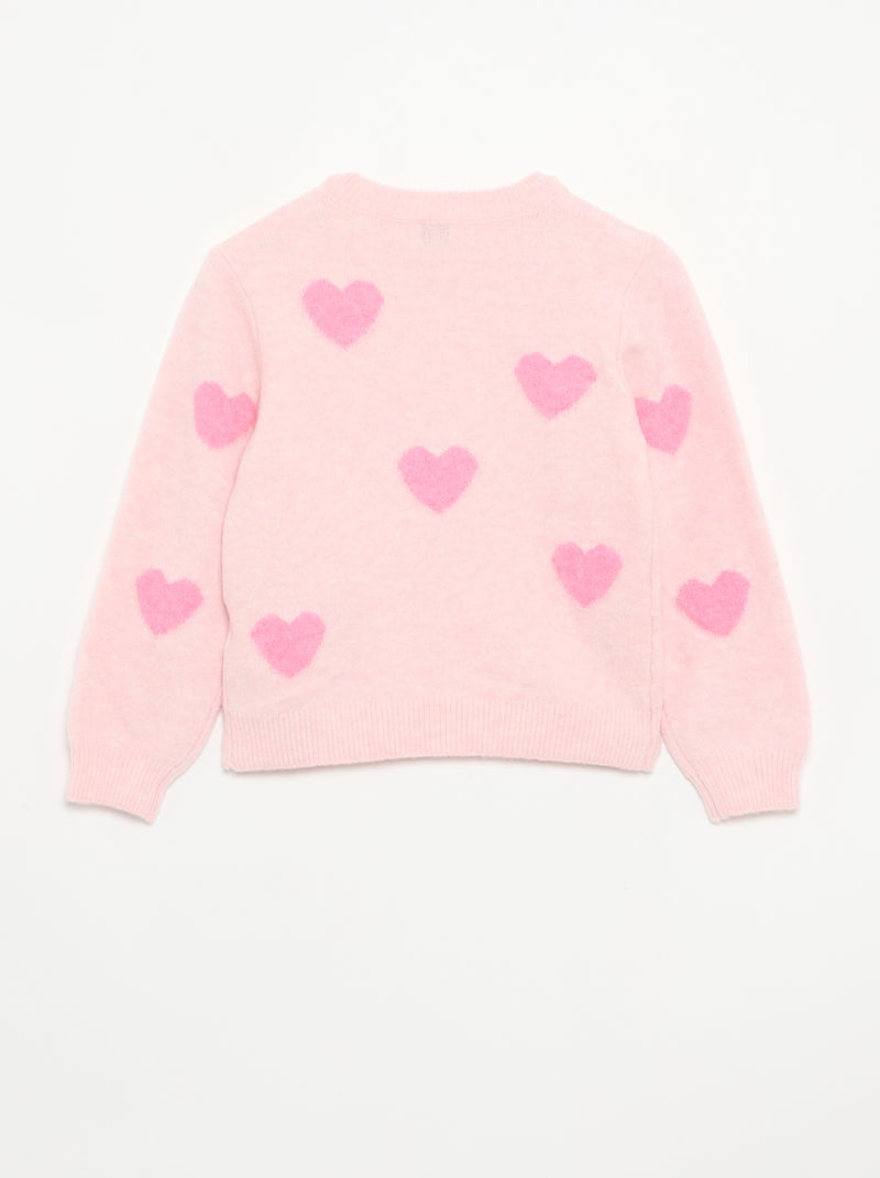 Maglione con decorazioni all over Rosa - Kiabi