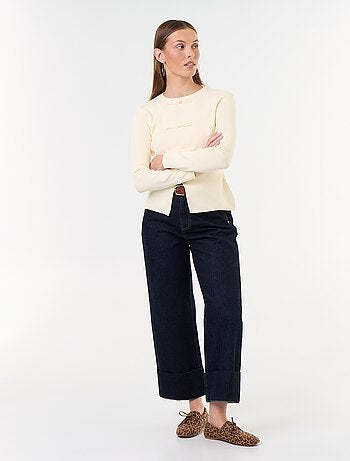 Maglione con dettagli mandarino