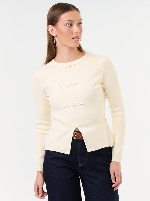 Maglione con dettagli mandarino - Kiabi