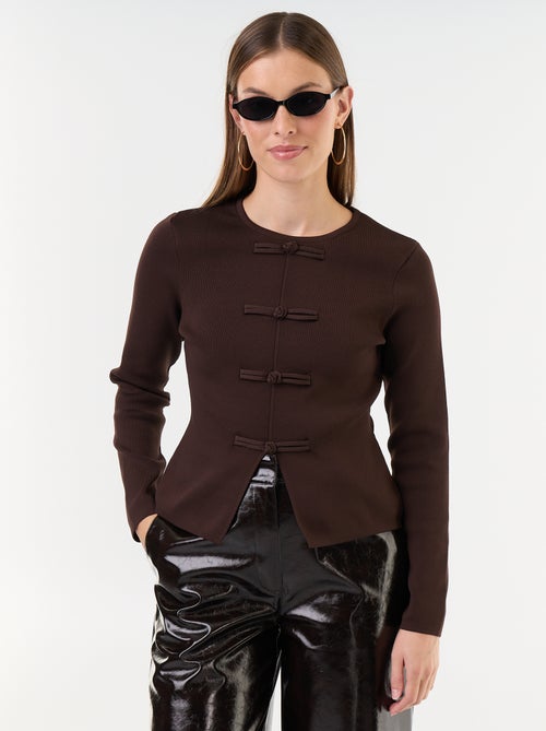 Maglione con dettagli mandarino - Kiabi